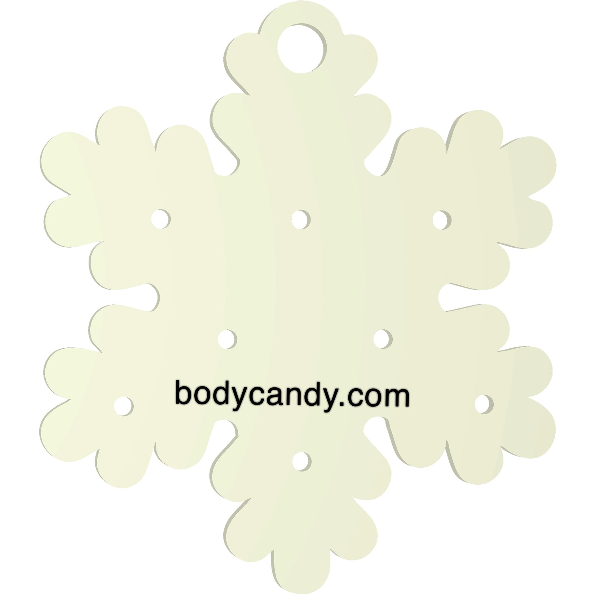 Glow in the Dark Christmas Ornament Travel Flat Back Earring Palette