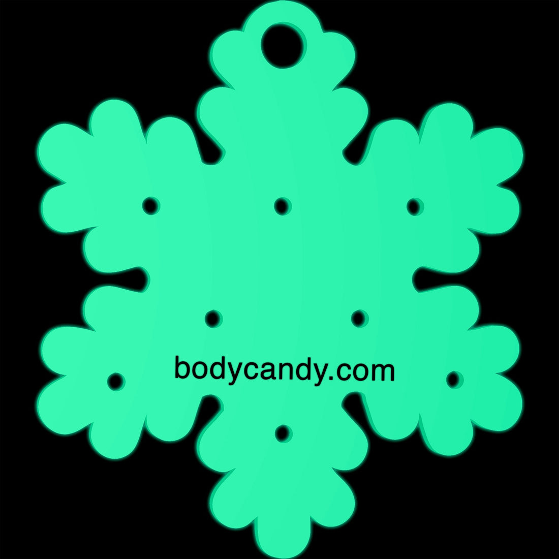 Glow in the Dark Christmas Ornament Travel Flat Back Earring Palette