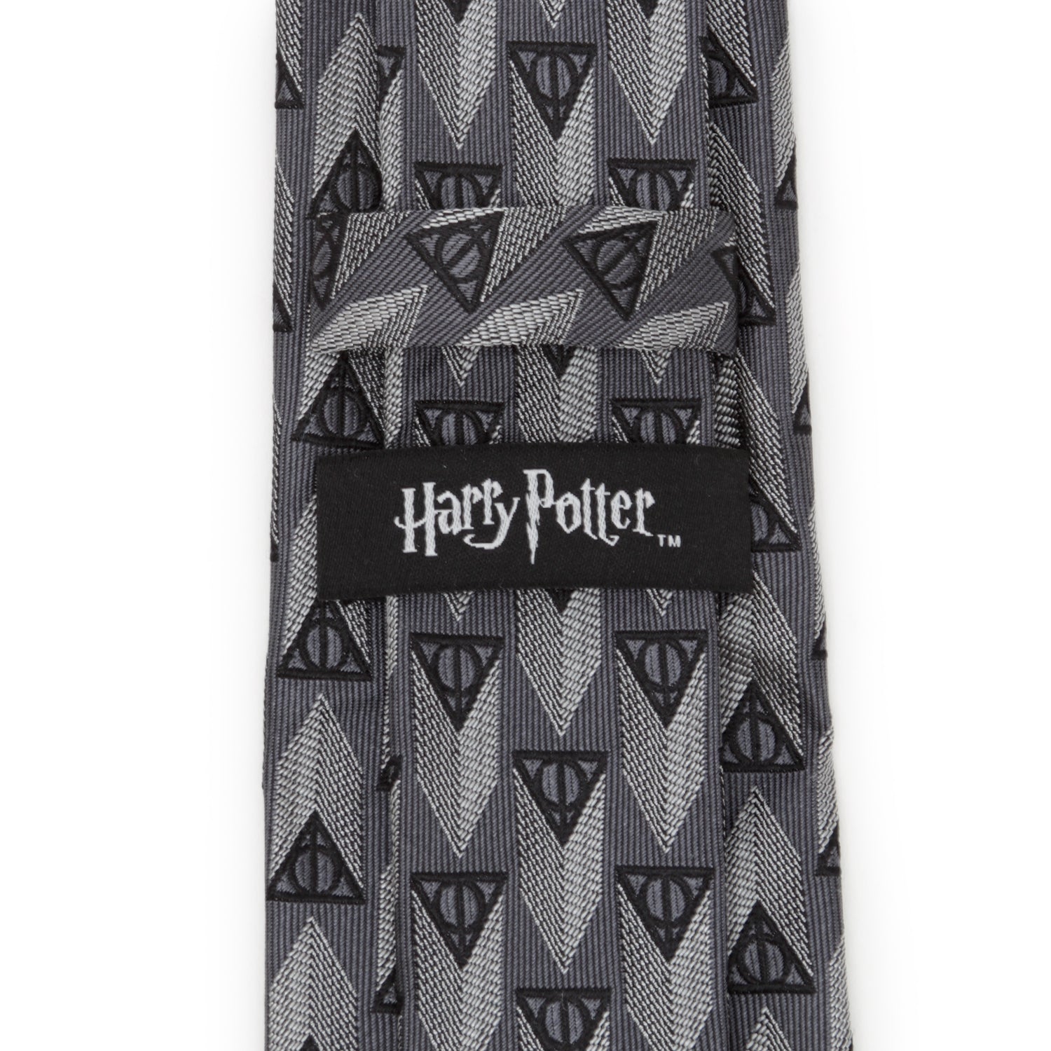 Harry Potter Deathly Hallows Symbol Silk Tie in Gray - Image 5