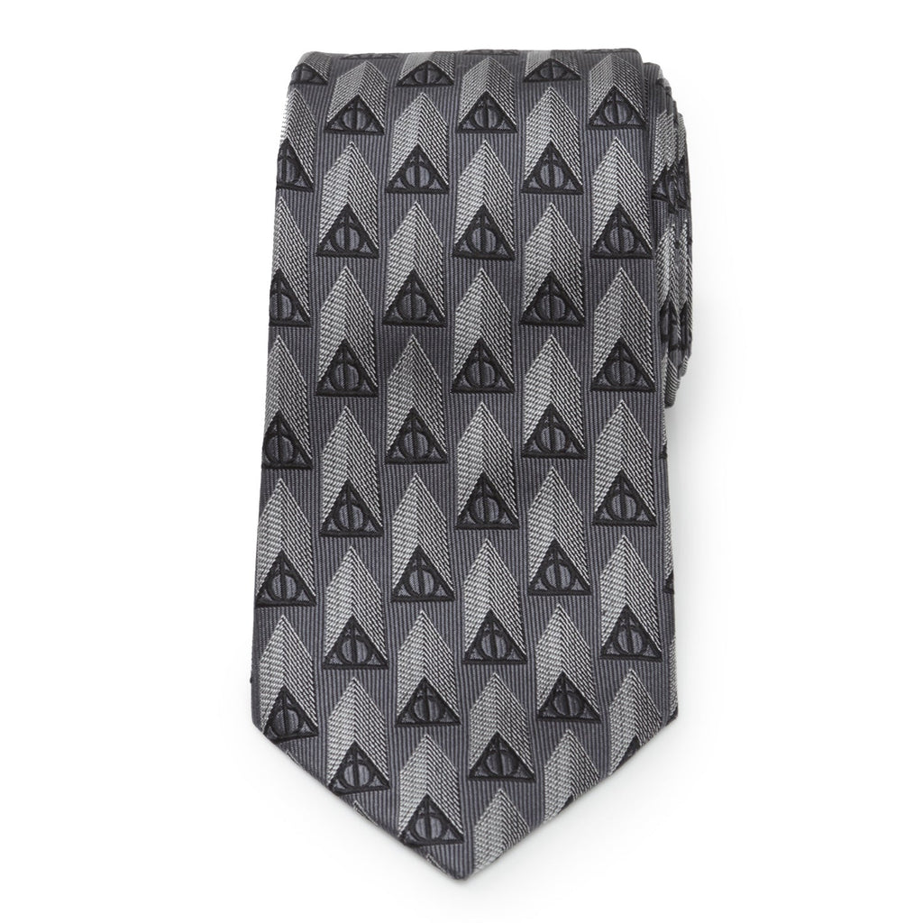 Harry Potter Deathly Hallows Gray Necktie Gift Set for Men - Image 5