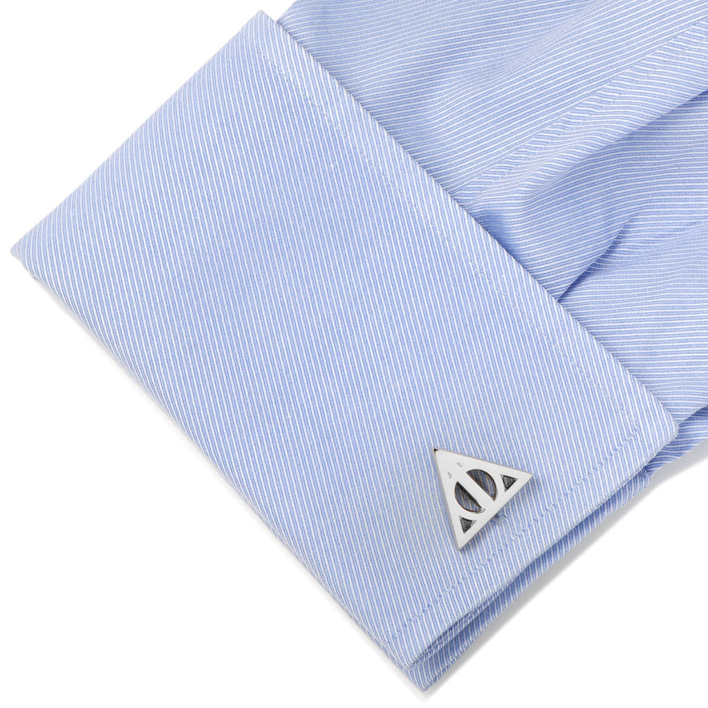Harry Potter Deathly Hallows Gray Necktie Gift Set for Men - Image 7