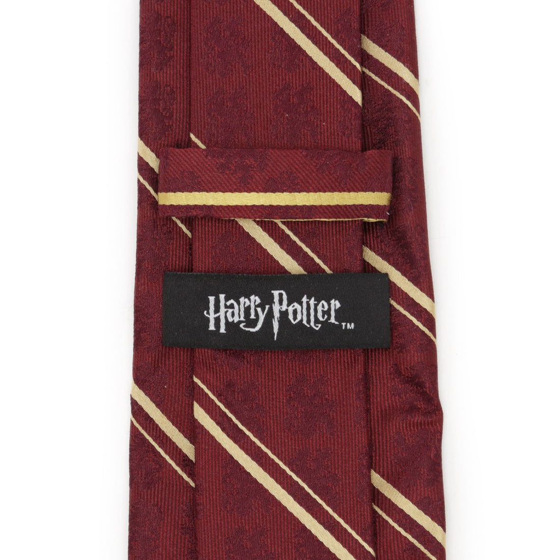 Harry Potter Gryffindor Maroon and Gold Stripe Silk Necktie - Image 5