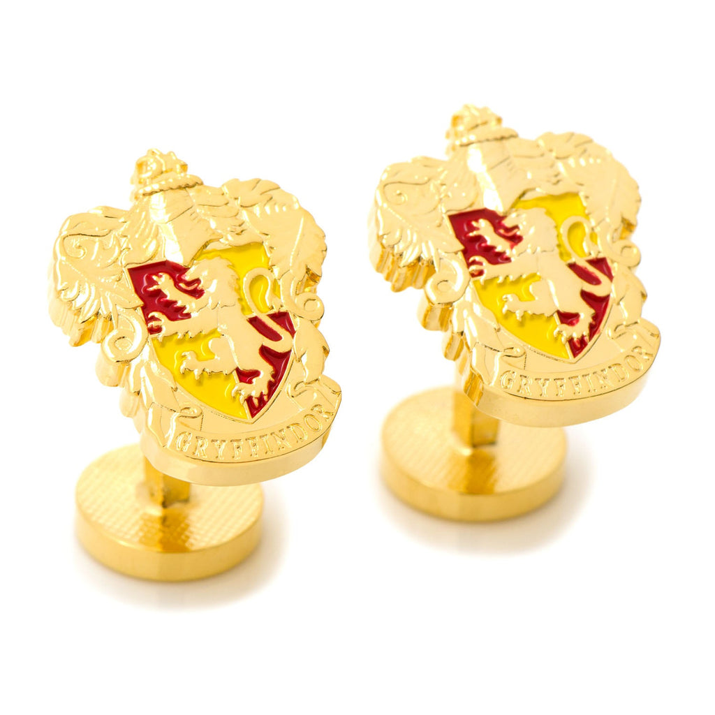 Harry Potter Gryffindor Crest Gold Plated Cufflinks - Image 2