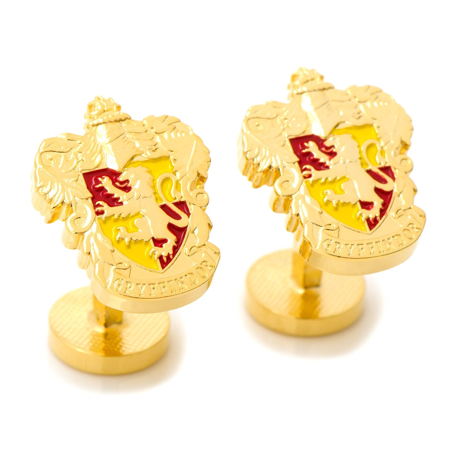 Harry Potter Gryffindor Crest Gold Plated Cufflinks - Image 2