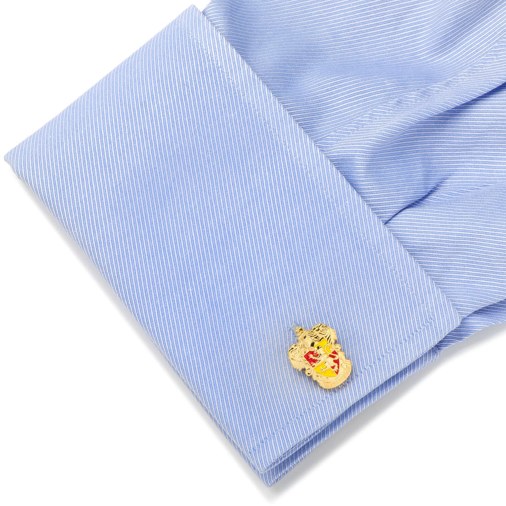 Harry Potter Gryffindor Crest Gold Plated Cufflinks - Image 3