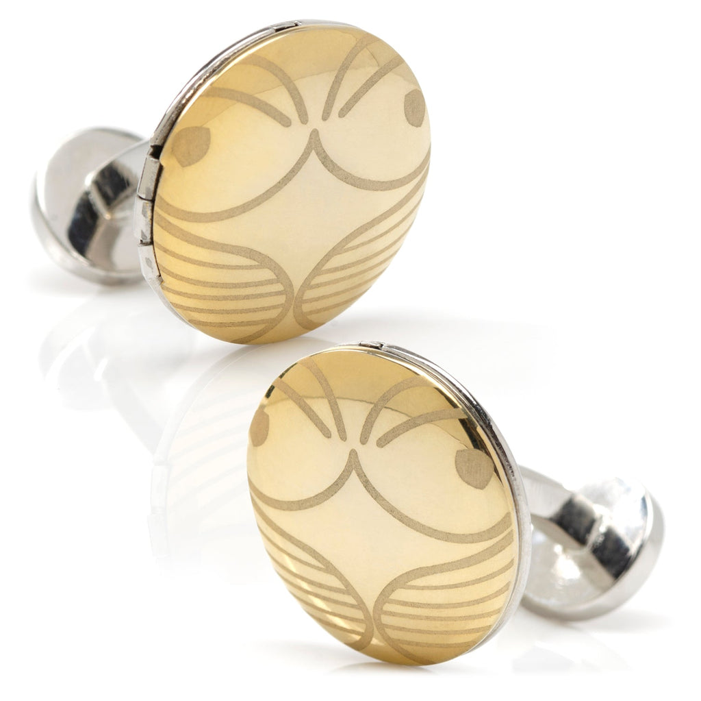 Harry Potter Golden Snitch Deathly Hallows Locket Cufflinks - Image 3