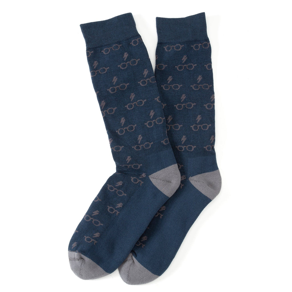 Harry Potter 3 Pack Crew Sock Gift Set Navy Grey - Image 3