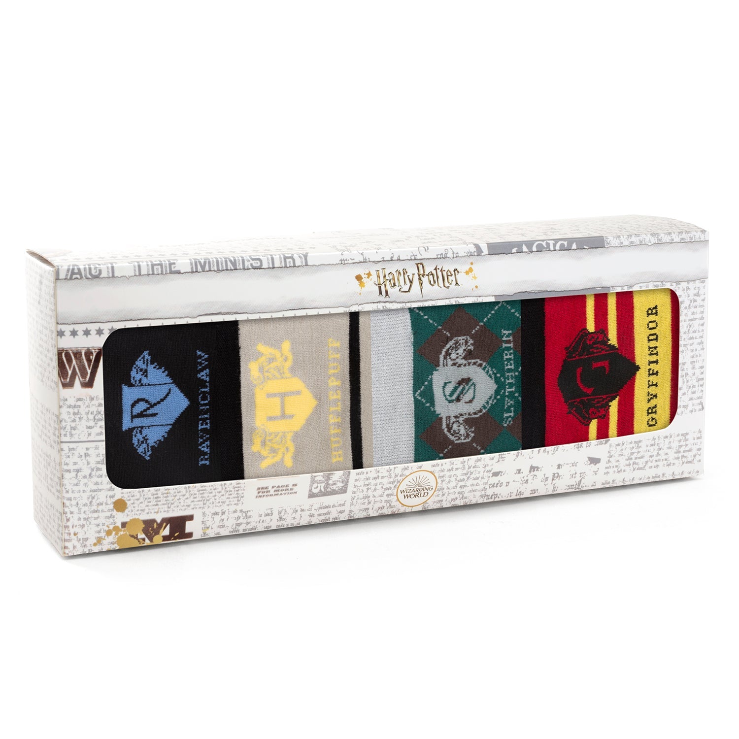 Harry Potter Hogwarts House 4-Pack Crew Socks Gift Set - Image 7