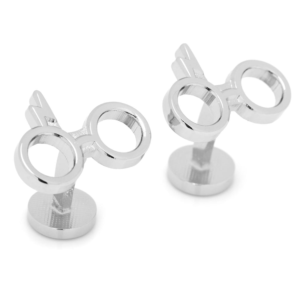 Harry Potter Glasses Silver Plated Cufflinks - Image 2
