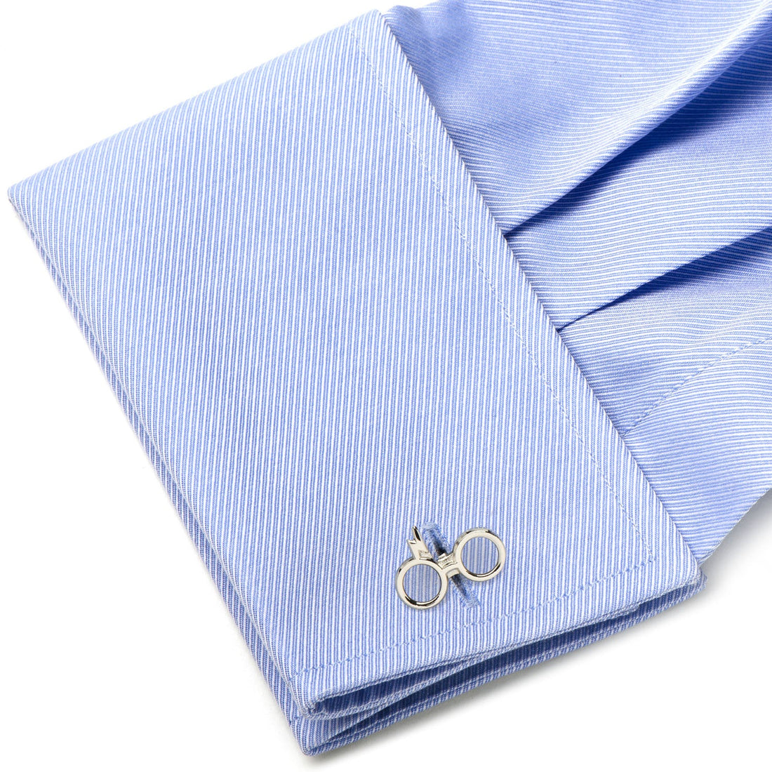 Harry Potter Glasses Silver Plated Cufflinks - Image 3