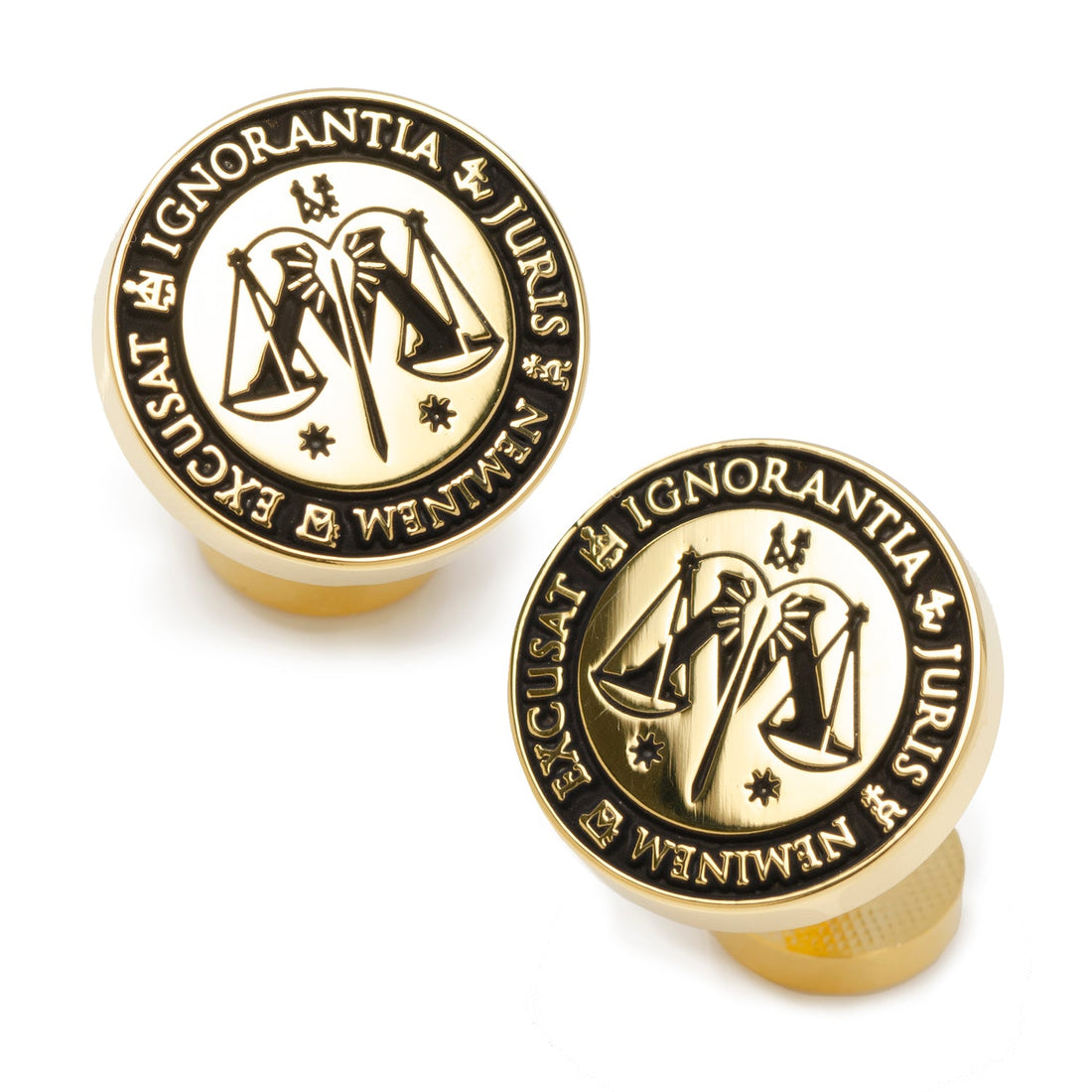 Harry Potter Ministry of Magic Wizengamot Gold Cufflinks - Image 2
