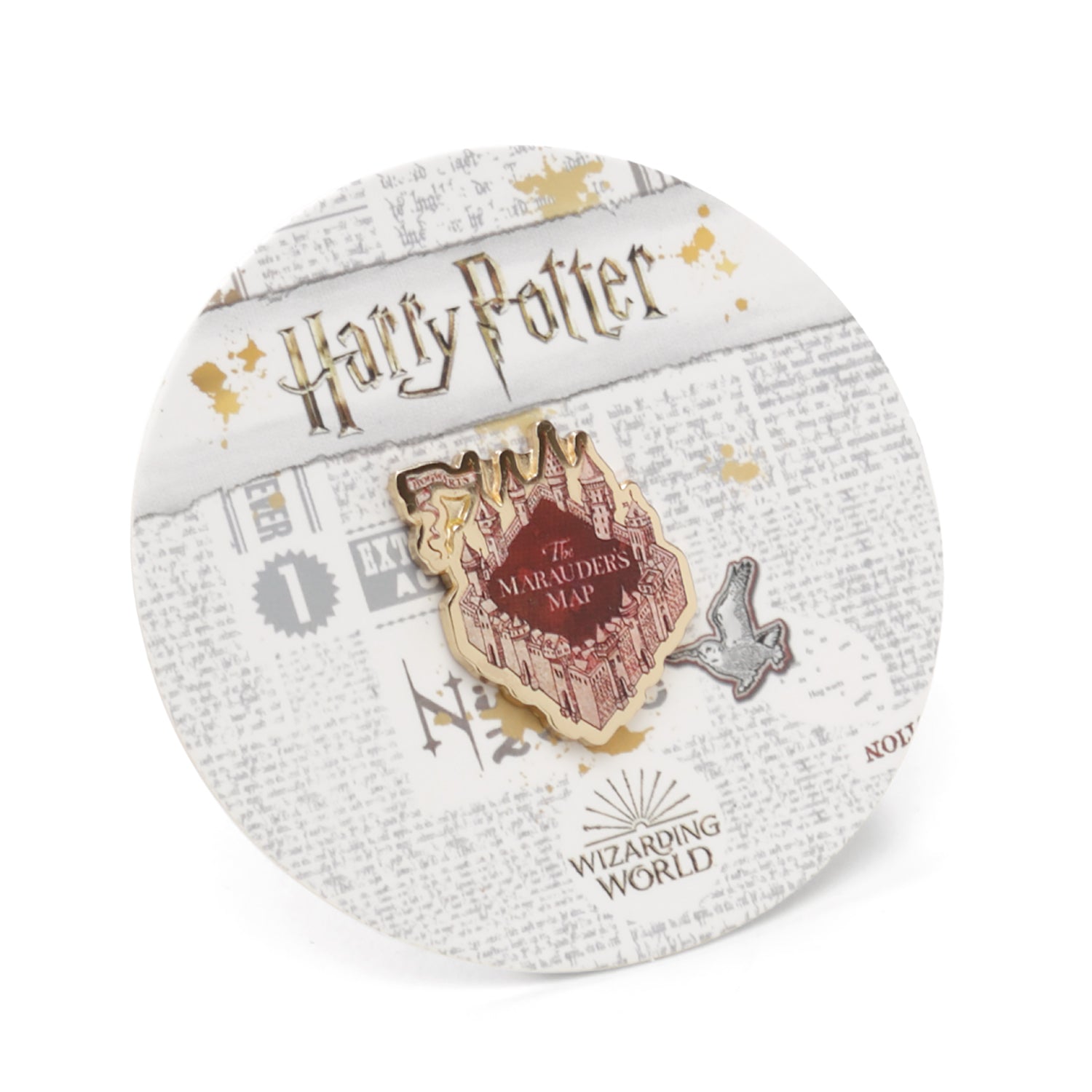 Harry Potter Marauder's Map Gold Lapel Pin Wizarding Accessory - Image 5