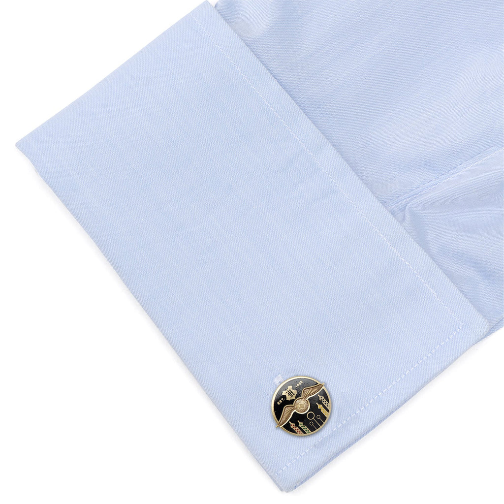 Harry Potter Golden Snitch Quidditch Field Cufflinks - Image 3