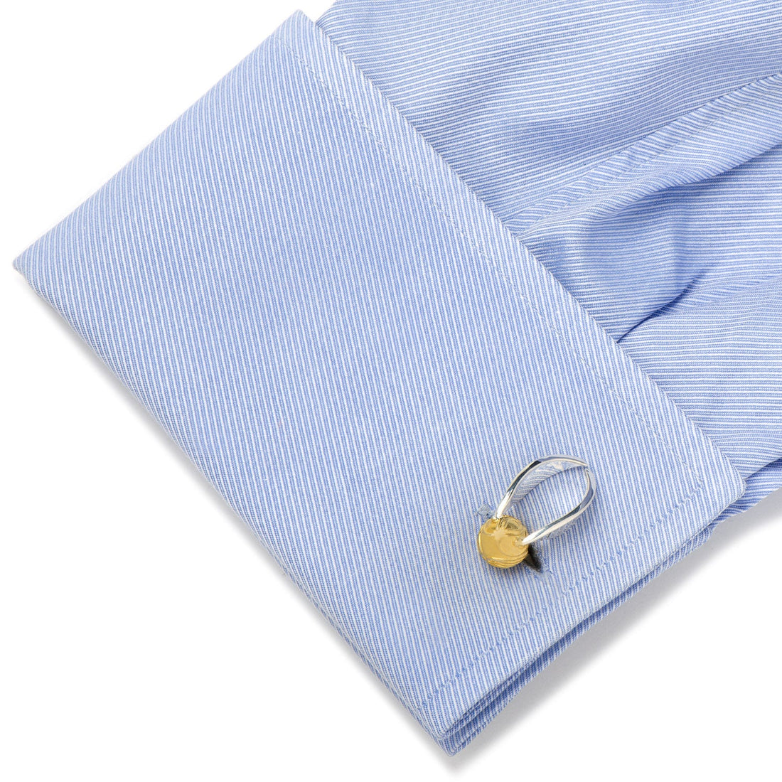 Harry Potter Golden Snitch Cufflinks Two-Tone Gold and Silver - Image 3