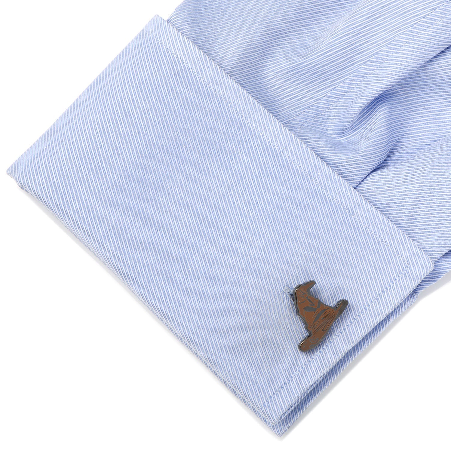 Harry Potter Sorting Hat Cufflinks in Black Plated Metal - Image 3