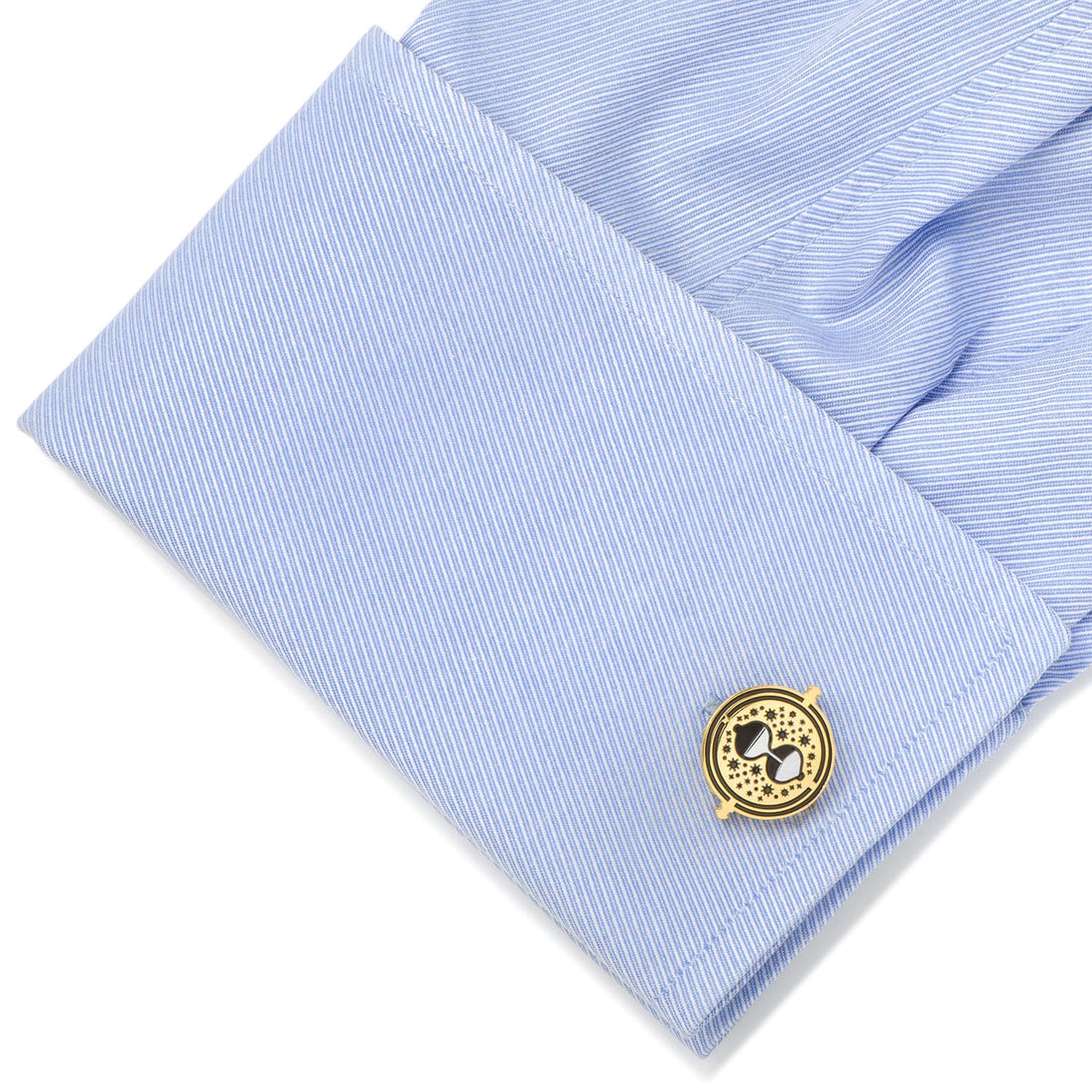 Harry Potter Hermione's Time Turner Cufflinks in Gold Tone - Image 3