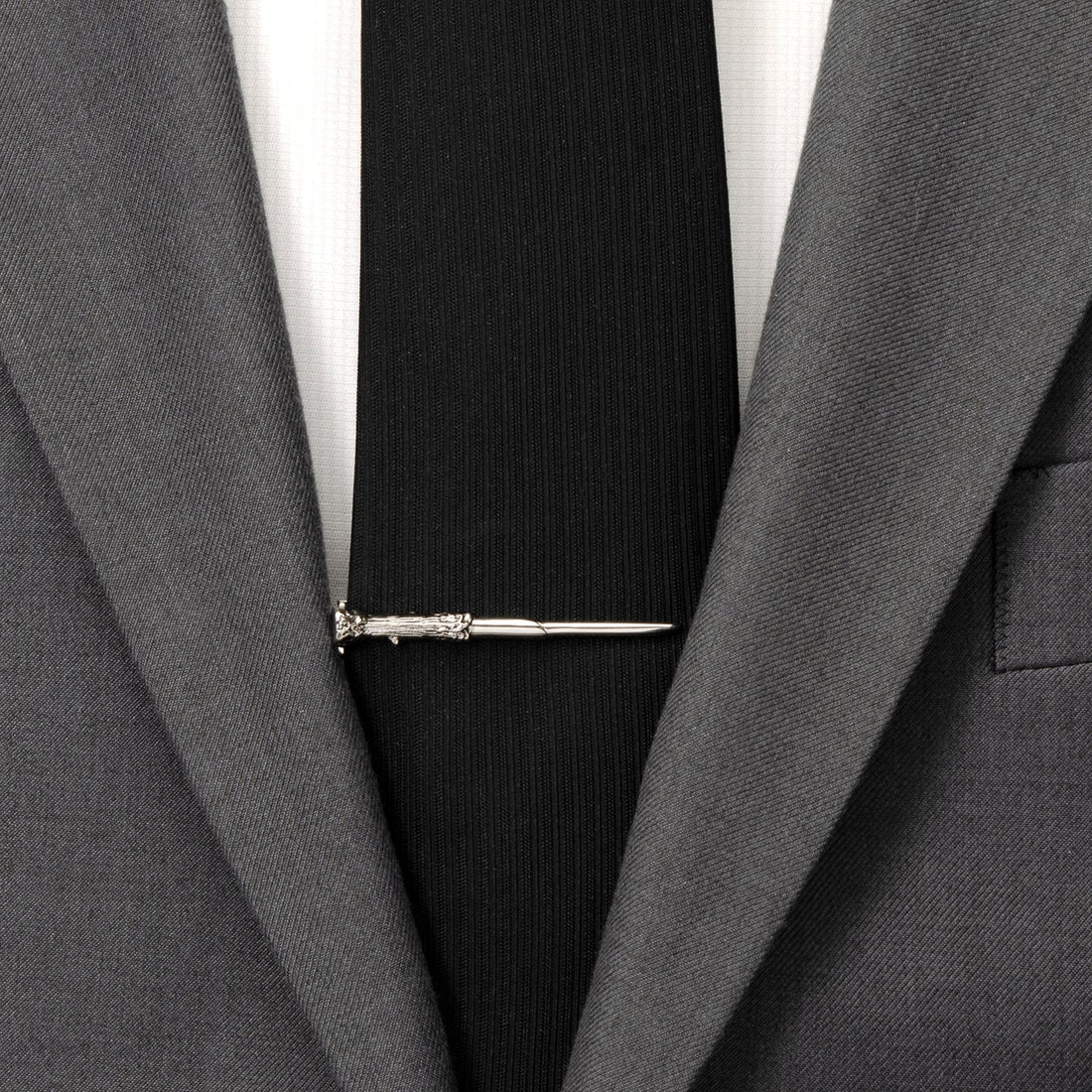 Harry Potter Wand Tie Clip in Silver Tone - Image 2