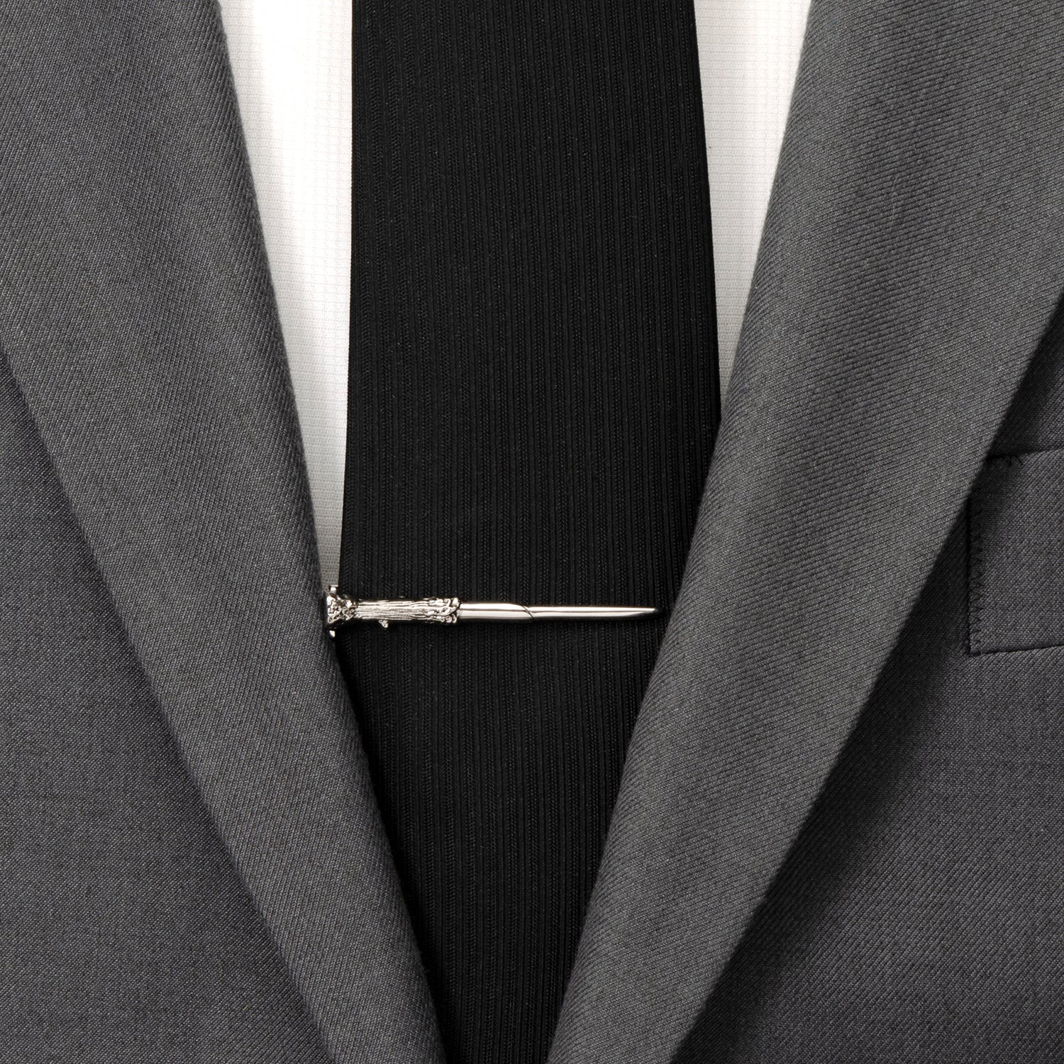 Harry Potter Wand Tie Clip in Silver Tone - Image 2
