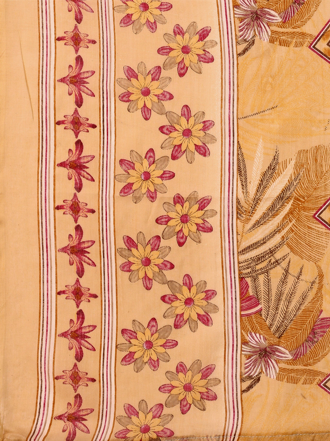 Yellow Botanical Embroidered Kurta Set with Printed Dupatta