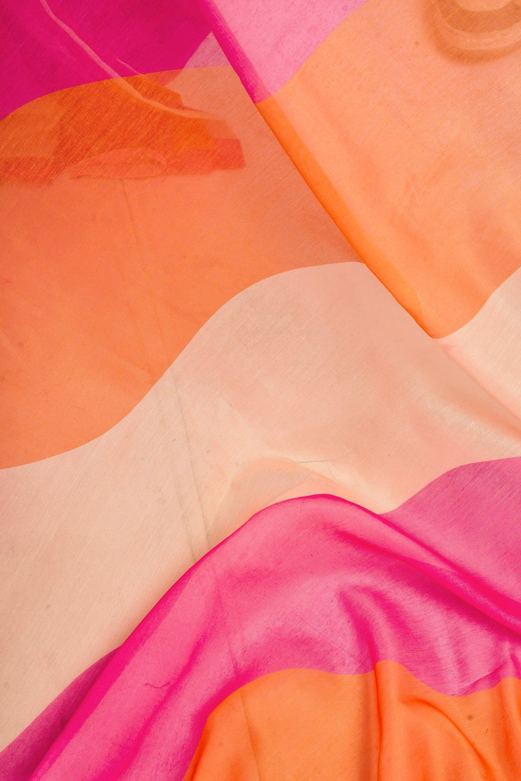 Multicolor Printed Ready-to-Wear Linen Saree
