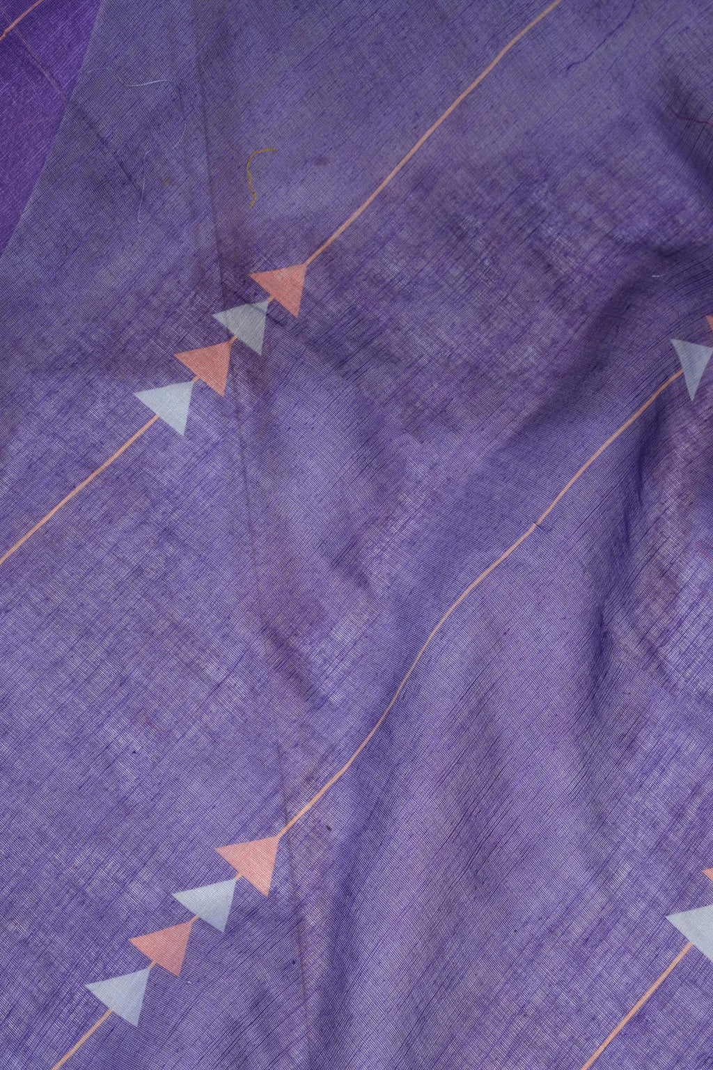 Navy Blue Printed Linen Ready to Wear Saree with Blouse