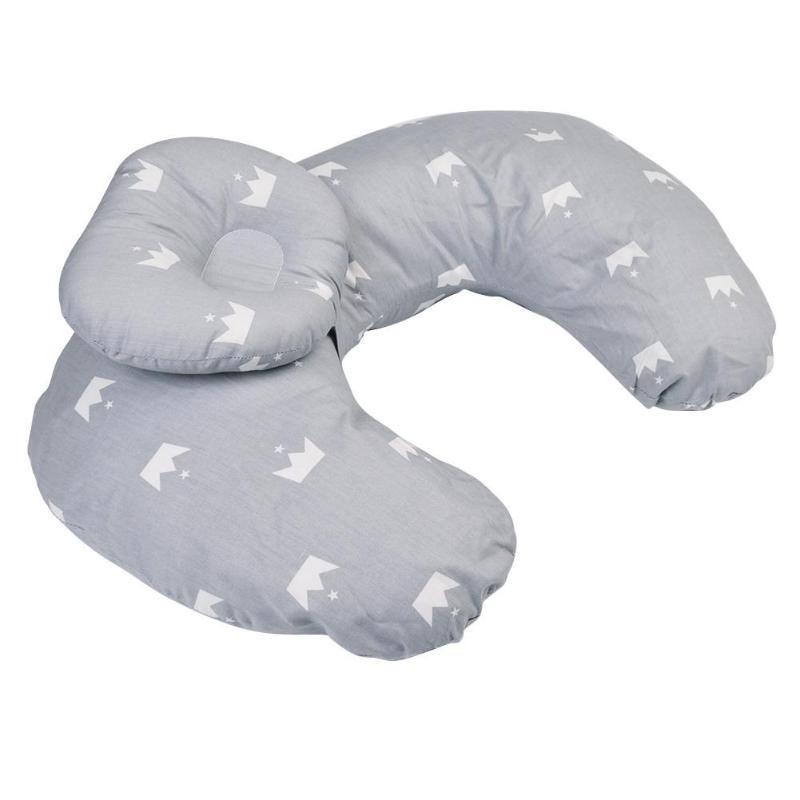U-Shaped Nursing Pillow – Soft Cotton Support for Baby & Nursery