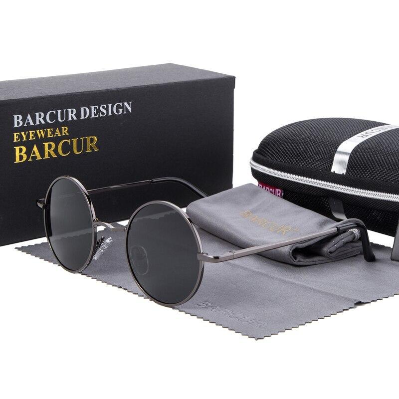 Retro Round Polarized Sunglasses with UV400 Protection Unisex