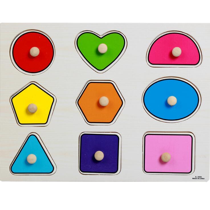 Wooden Educational Learning Puzzle Board for Toddlers & Kids