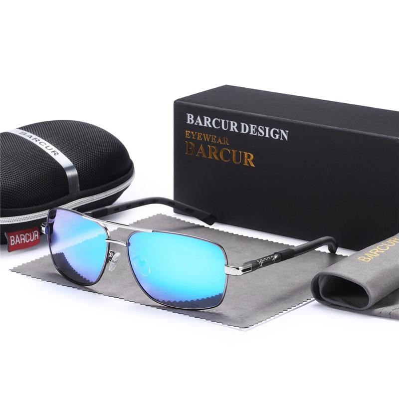 Men's Modern Business Polarized Sunglasses with UV400 Metal Frame