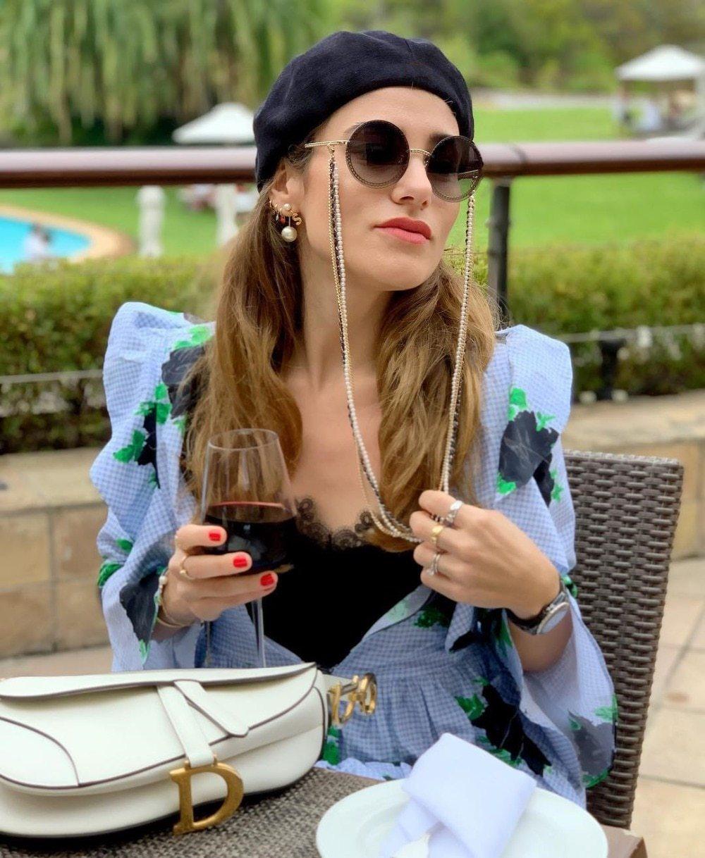 Luxury Round Retro Rimless Sunglasses with Zircon & UV400 Protection