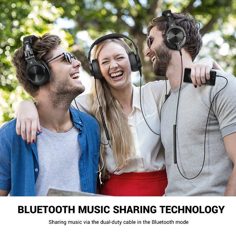 Wireless Bluetooth Studio Monitor Headphones with Noise Canceling