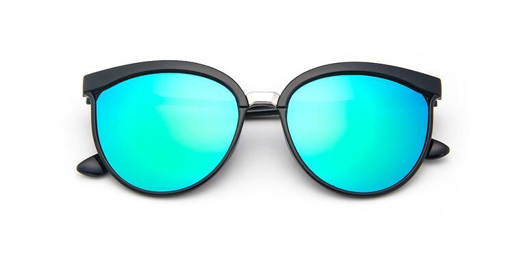 Girls Retro Oversized Cat Eye Sunglasses with UV Protection
