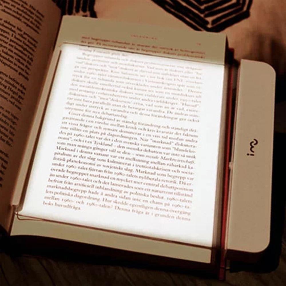 Flat LED Panel Book Reading Lamp for Night Vision Eye Protection