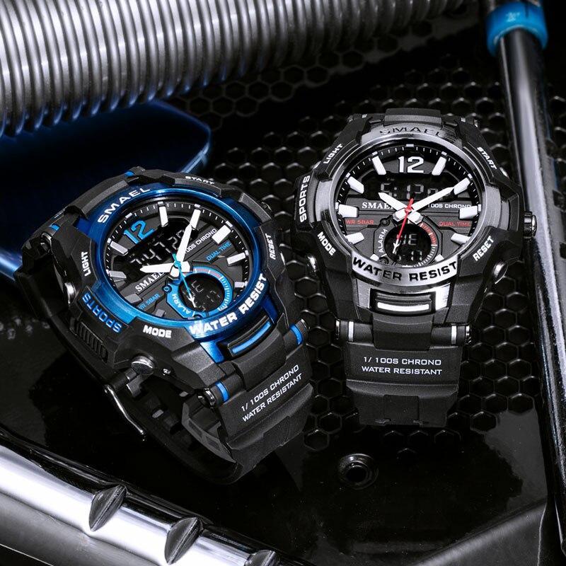 Mens Tactical Dual Display Chronograph Sport Watch