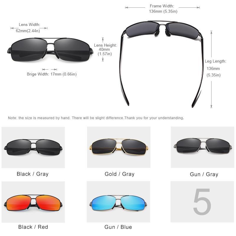 Luxury Business Polarized Men’s Driving Sunglasses Metal Frame