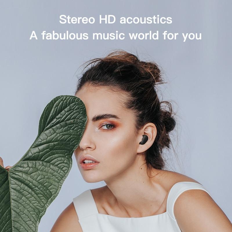 Wireless Bluetooth 5.0 Earphones with Noise Cancelling Touch Control