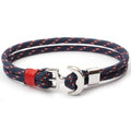 Multilayer Nautical Anchor Rope Bracelet - Unisex Marine Style