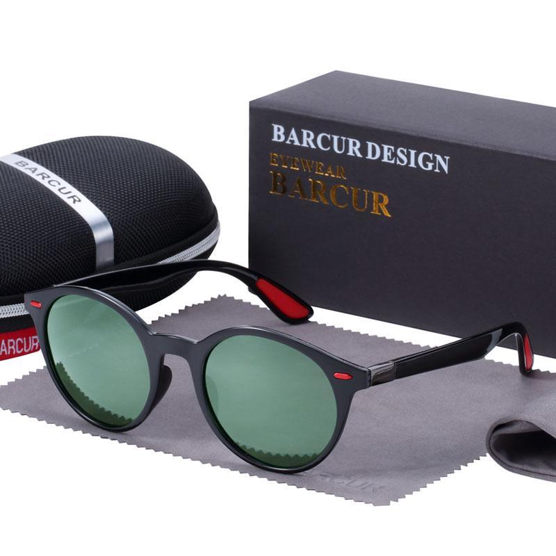 Unisex Vintage Round Polarized Sunglasses with UV400 Protection