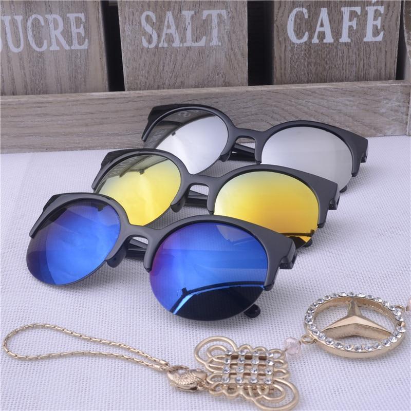 Luxury Retro Cat Eye Round Sunglasses with UV400 Protection