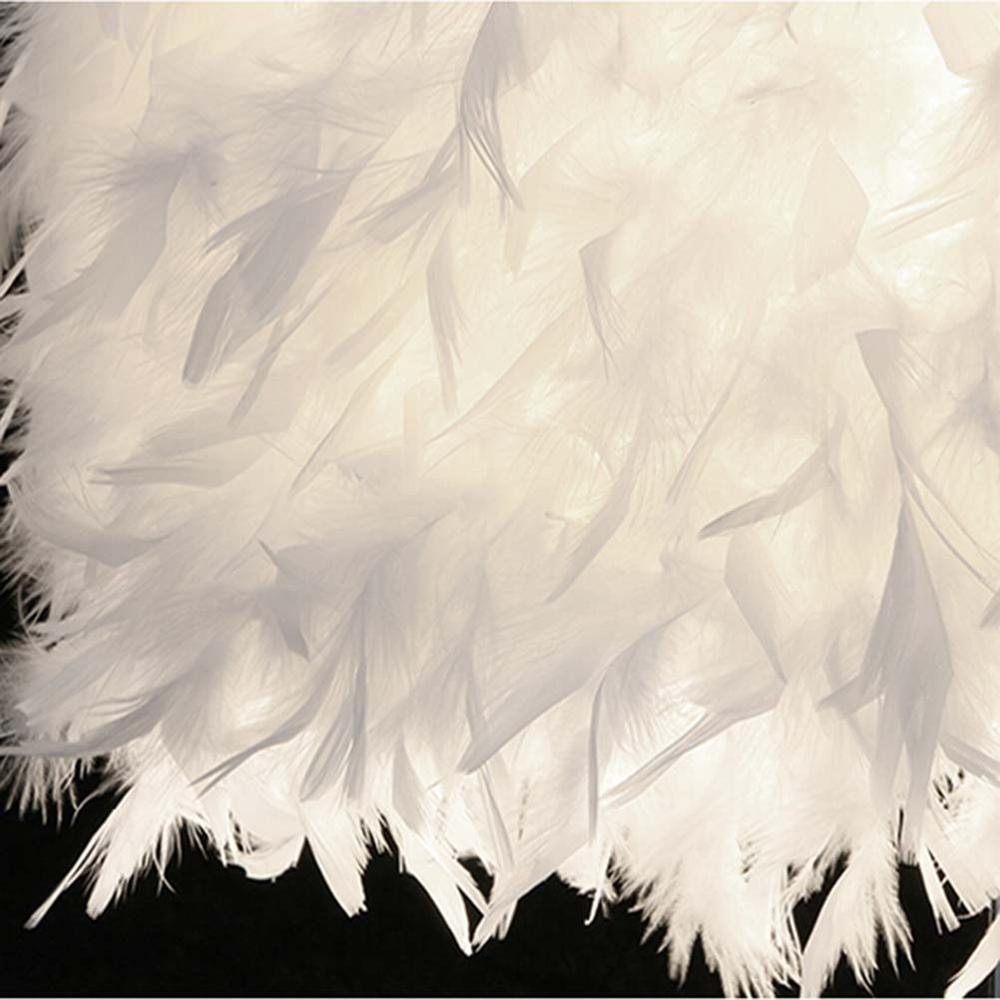 Luxury Heart Shape Feather Crystal Table Lamp for Bedroom