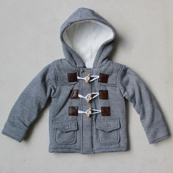 Classic Infant Boys Hooded Toggle and Zipper Autumn Jacket