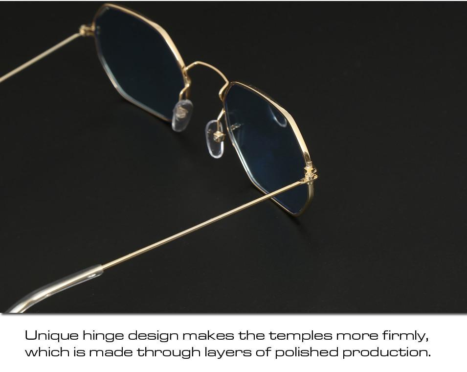 Retro Yellow Women’s Designer Sunglasses with UV400 HD Lenses