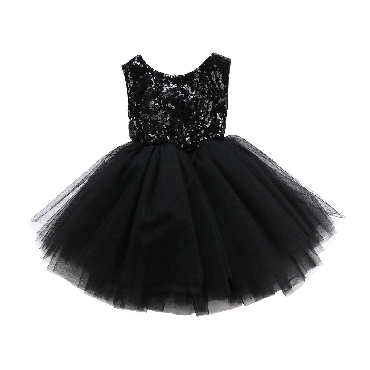 Elegant Sleeveless Sequin Party Dress for Baby Girls