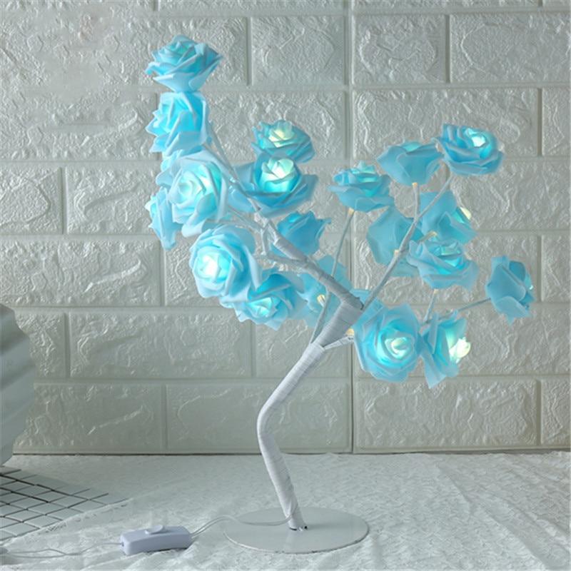 Rose Tree Decorative Table Lamp for Bedroom and Living Room