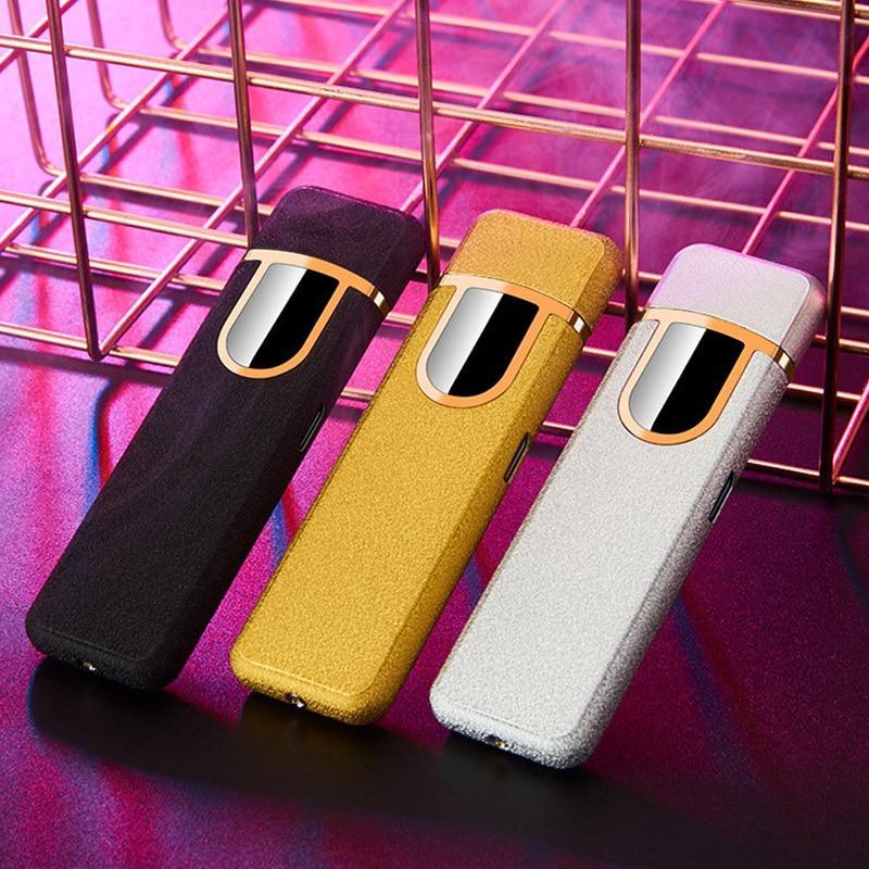 Luxury USB Rechargeable Electronic Lighter with Dragon Gravure