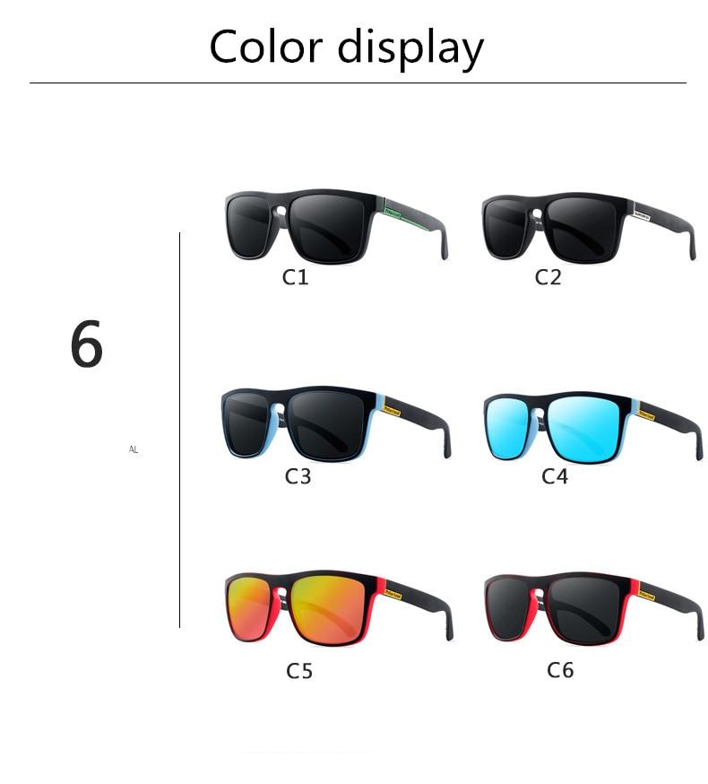 Modern Square Polarized Unisex Sunglasses with UV400 Protection