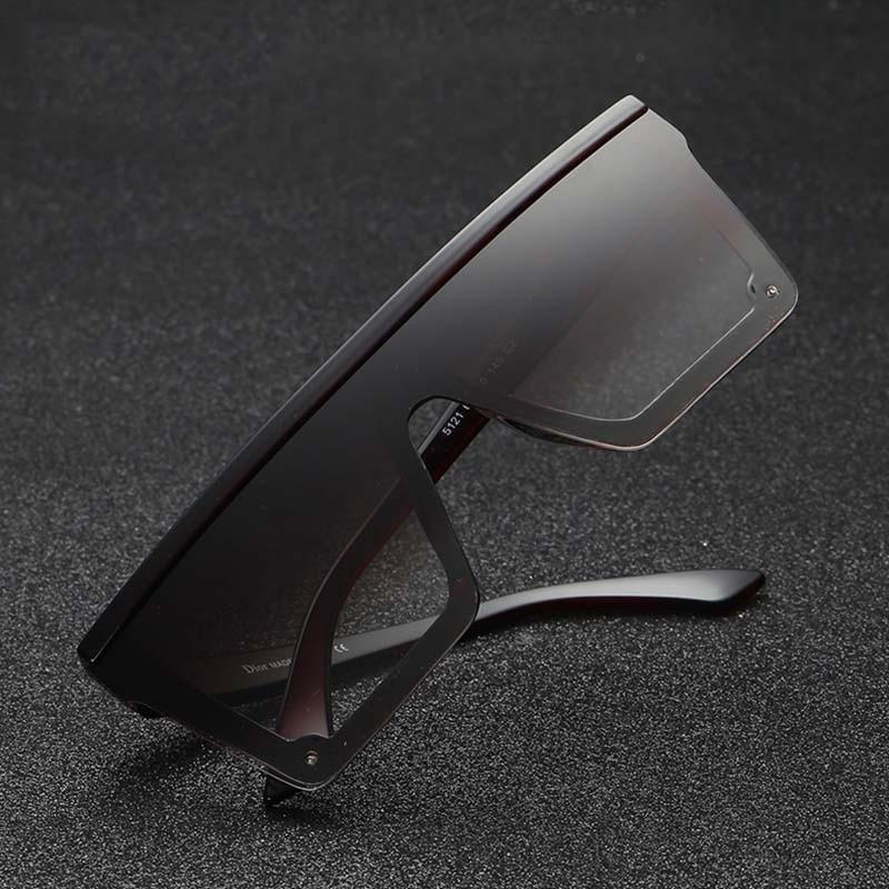 Luxury Oversized Square Gradient Sunglasses with UV400 Protection