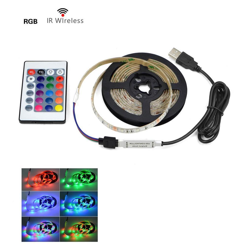 RGB Flexible LED Strip Light for TV Background and Desk Decor