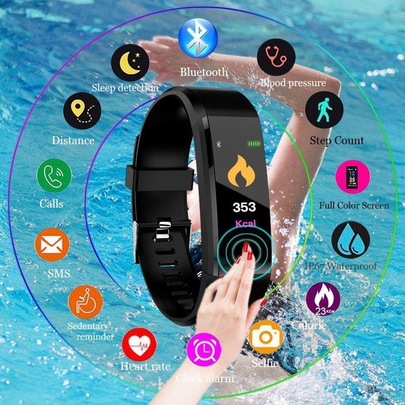 Minimalist Fitness Smartwatch with Heart Rate & Sleep Tracker