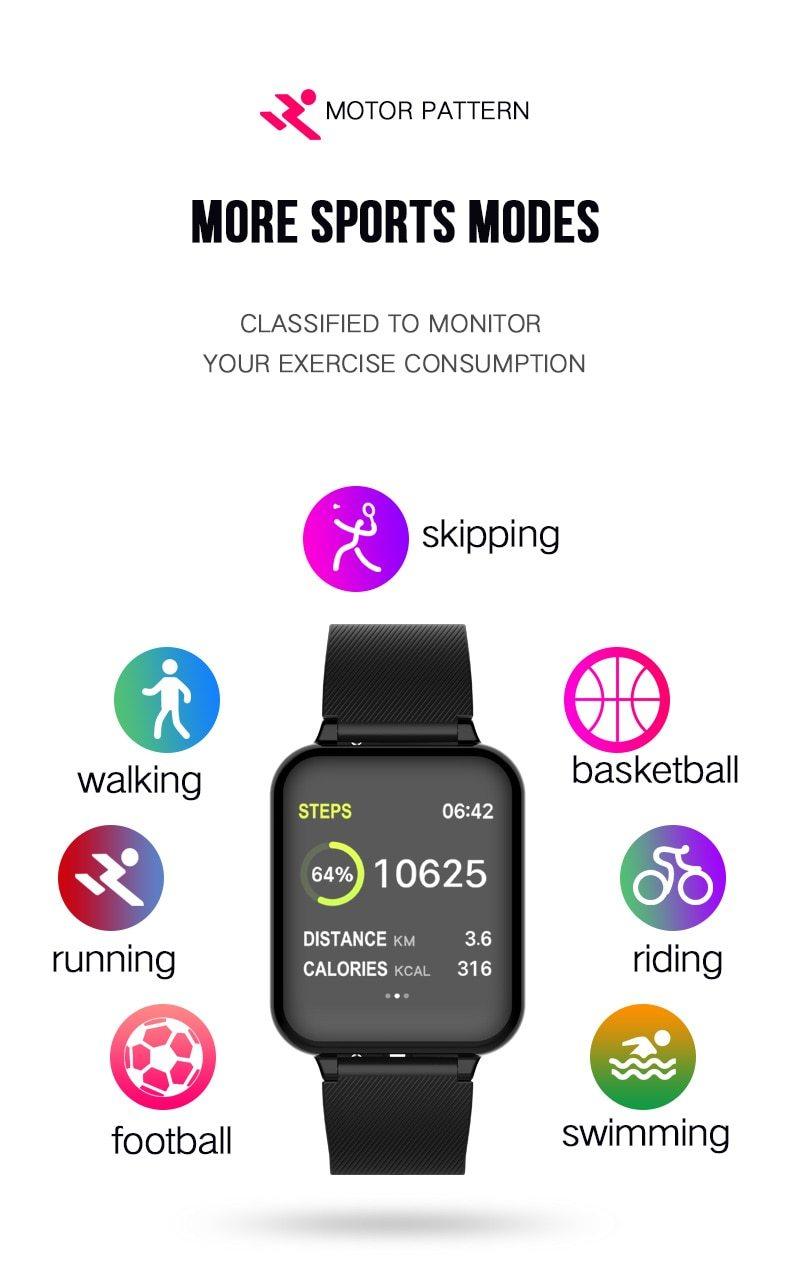 B57 Smart Watch with Heart Rate Monitor and IP67 Waterproofing